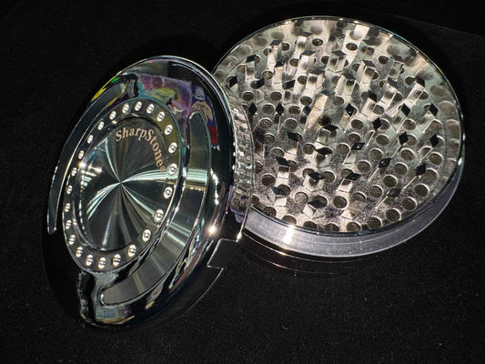 SharpStone XL 4-Piece Herb Grinder – Chrome