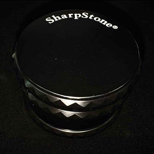 Sharp Stone Black XL Herb Grinder (Diamond Grip Design)