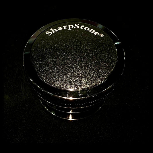 Sharp Stone Gray Chrome Large Herb Grinder
