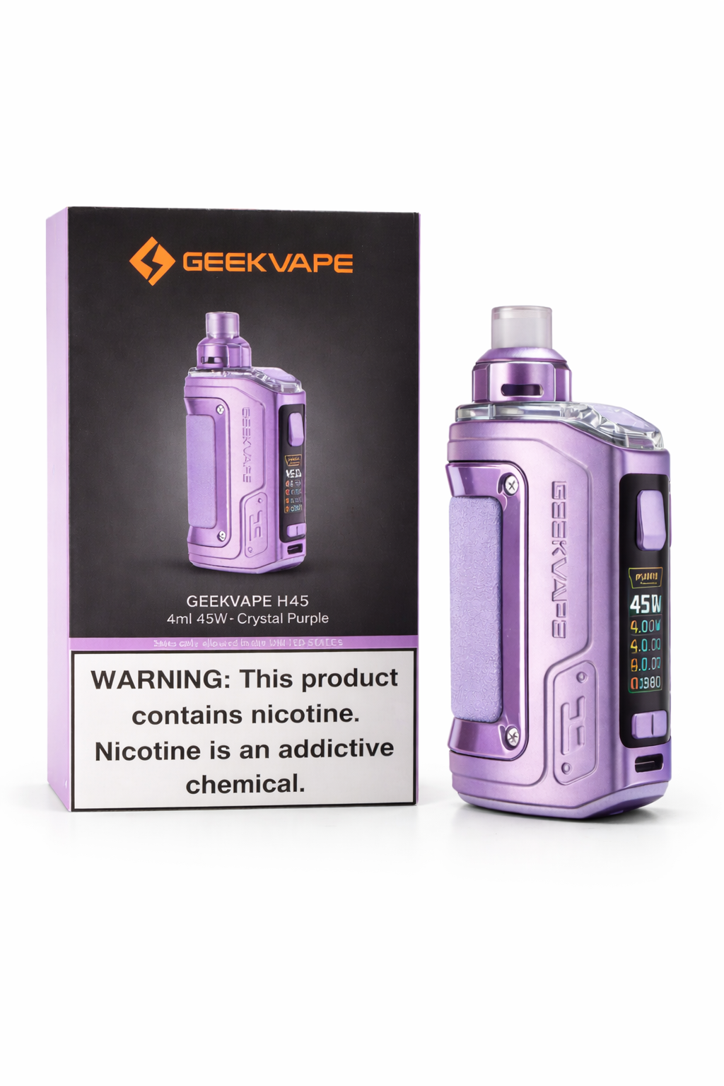 GeekVape H45 Pod Mod  Crystal Purple | JARS Smoke Shop