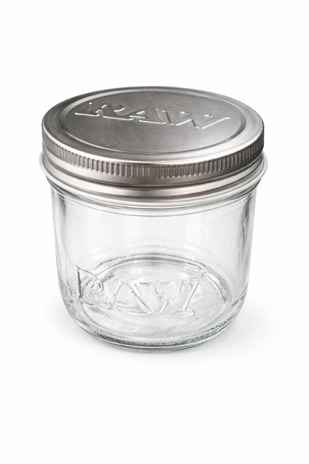 Official RAW® Glass Jar with Metal Screw-Top Lid