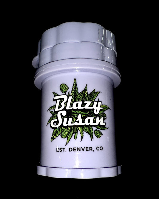 Blazy Susan Plant Design Plastic Herb Grinder