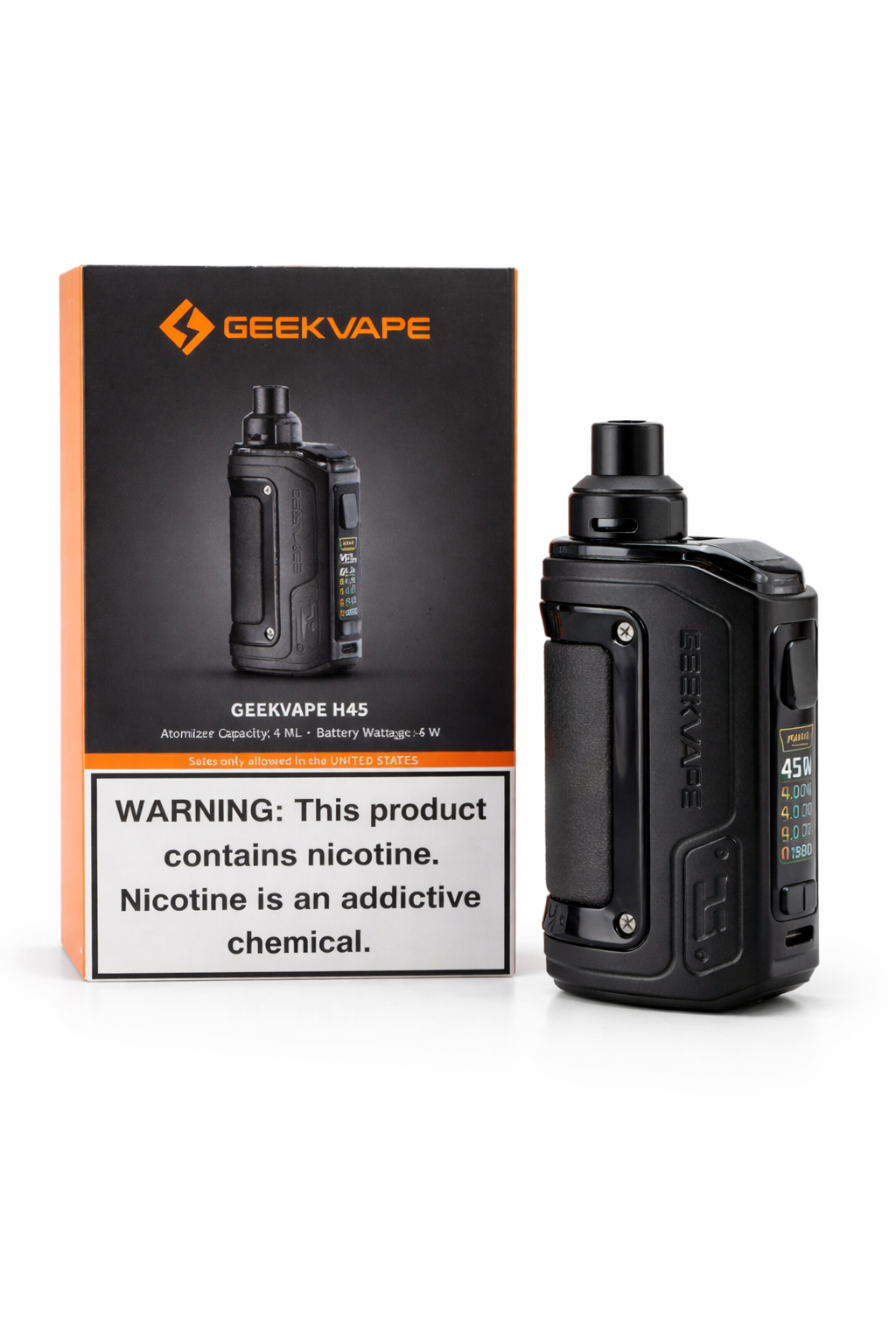 GeekVape H45 Pod Mod – Crystal Black