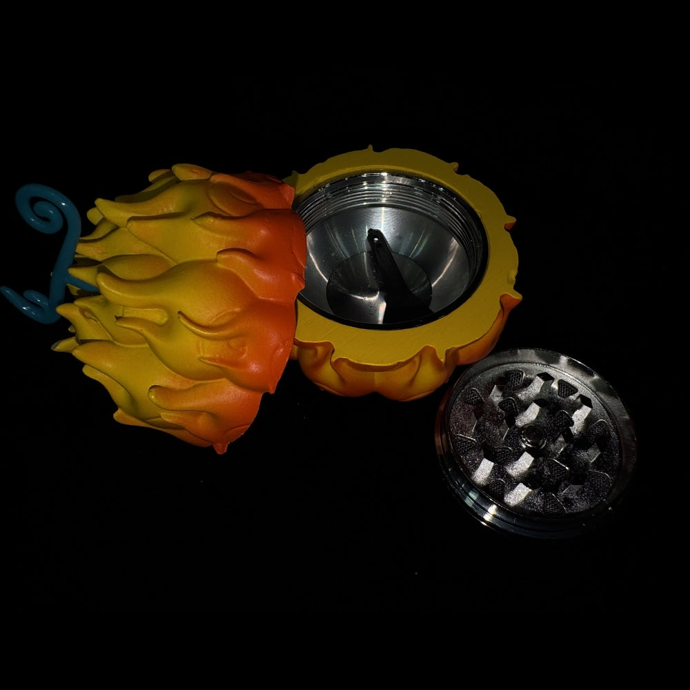 Anime-Inspired Fire Fruit Herb Grinder