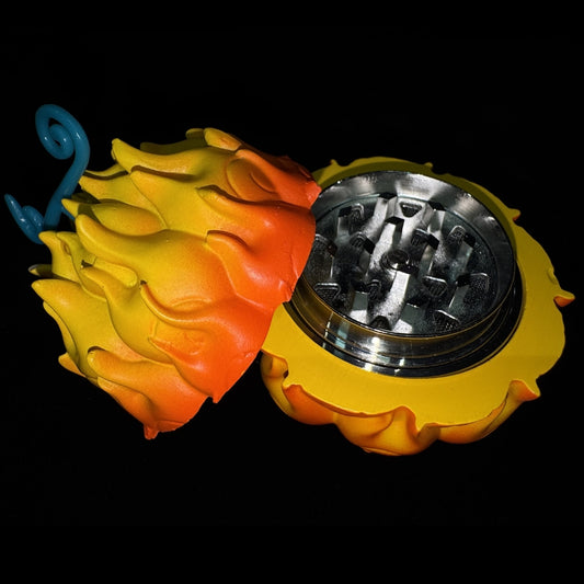 Anime-Inspired Fire Fruit Herb Grinder