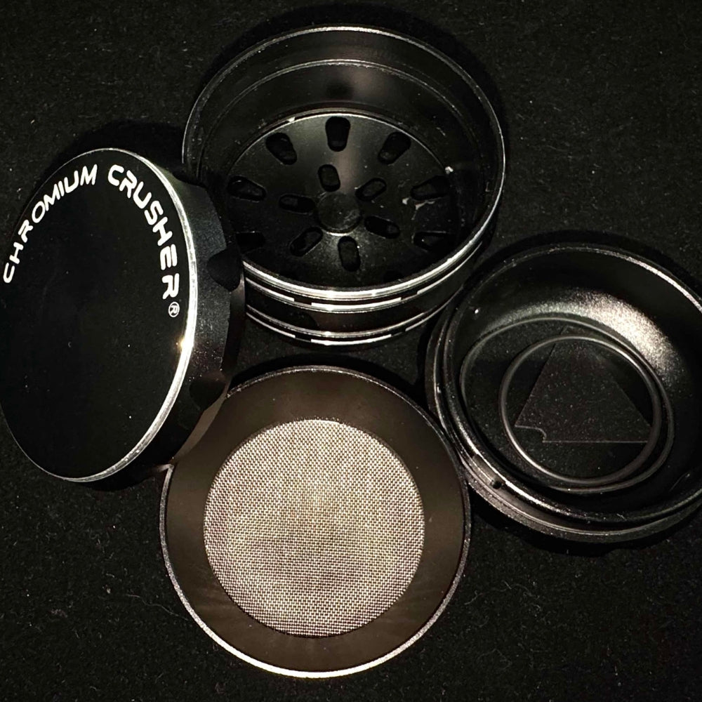 Chrome Crusher Herb Grinder – Large