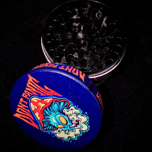 Alien Mushroom Herb Grinder – “Don’t Panic” Design